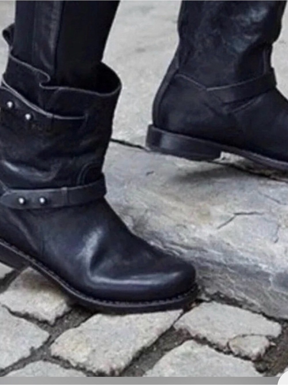 Rag & bone Woman’s Black Italian Leather moto Boots size 38 ( 7.5-8)